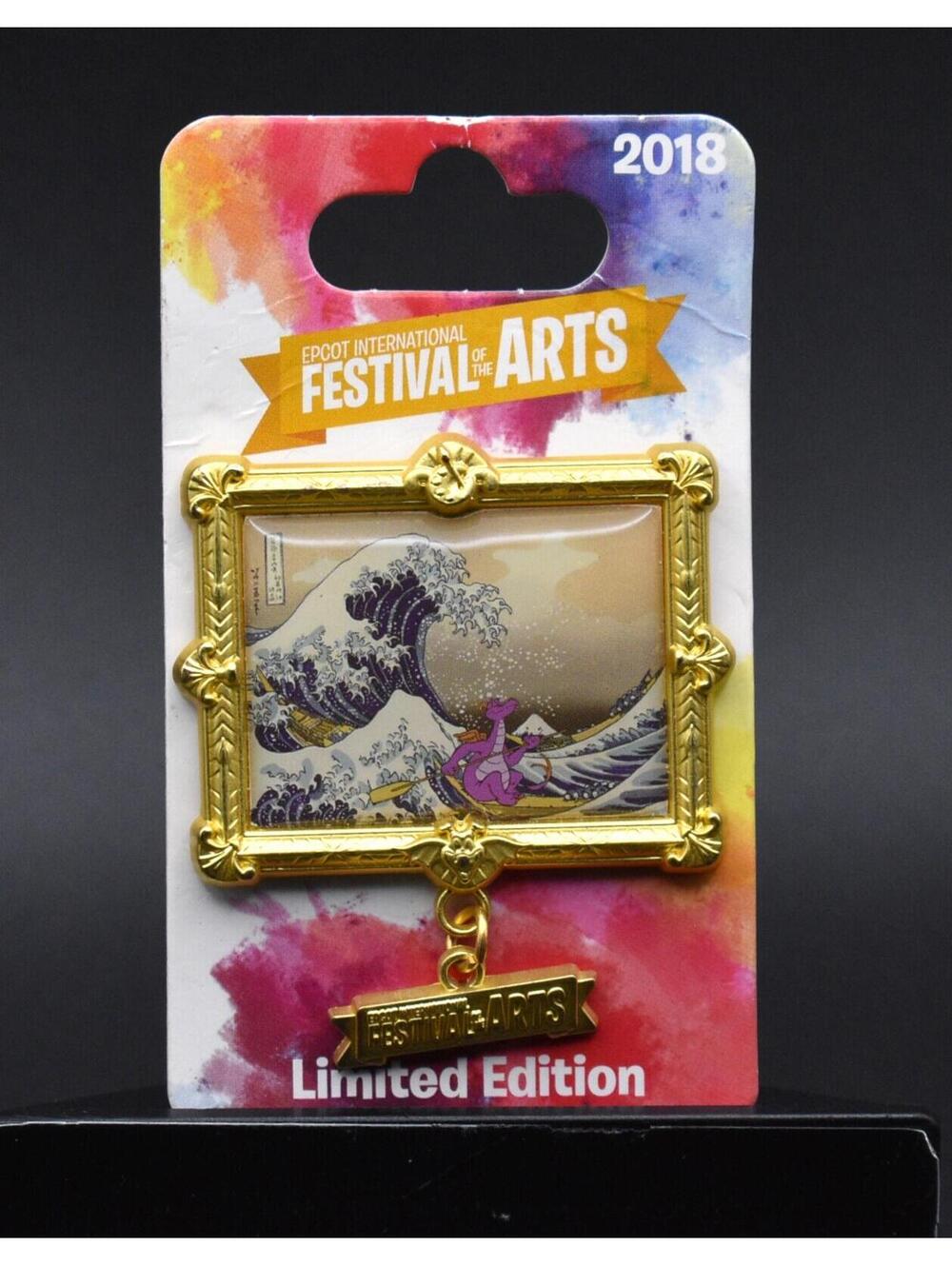 Disney WDW Figment Festival of the Arts 2018 The Great Wave off Kanagawa Pin (C5